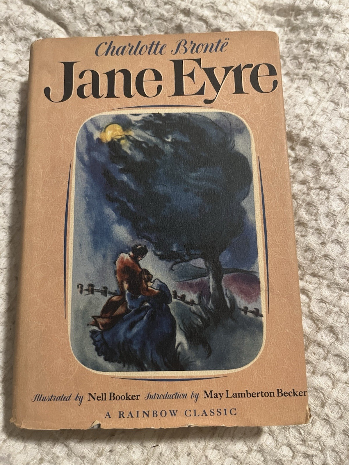 Jane Eyre Charlotte Bronte 1946 Rainbow Classics Illustrated Hardcover