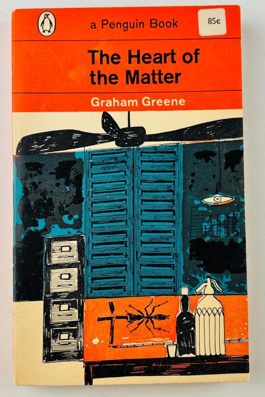 Heart of the Matter Graham Greene 1962 Penguin Paperback Paul Hogarth Art WWII