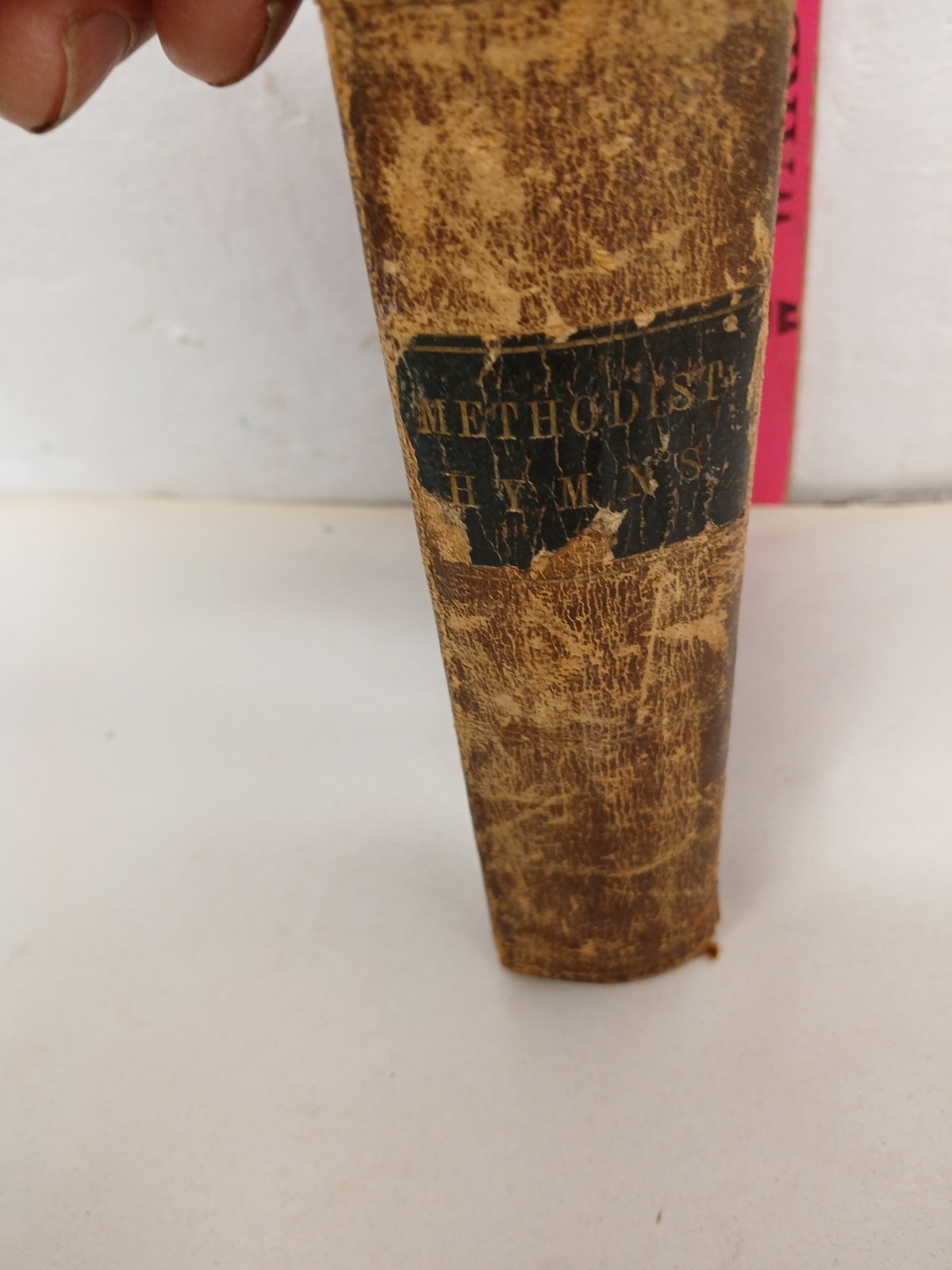 1849 Methodist Hymns Hymn Book Methodist Episcopal Church Leather AS IS