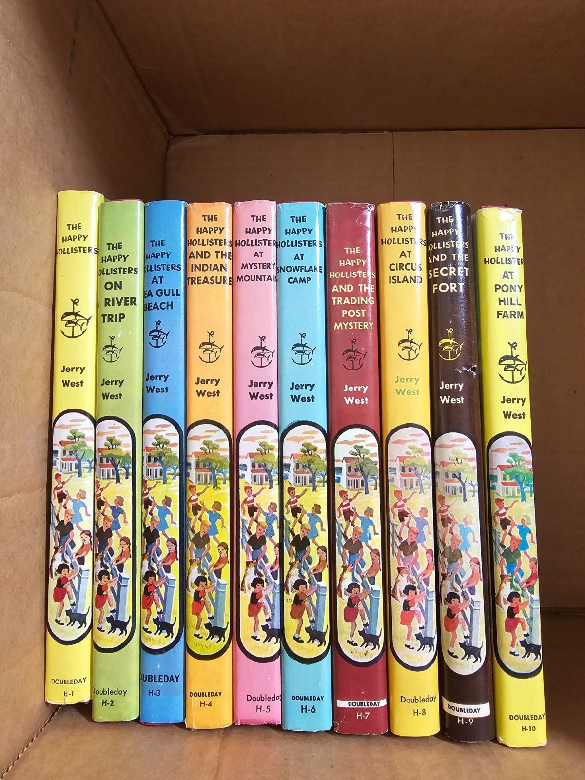 The Happy Hollisters Vintage Hardcover Books by Jerry West, includes dust jacket