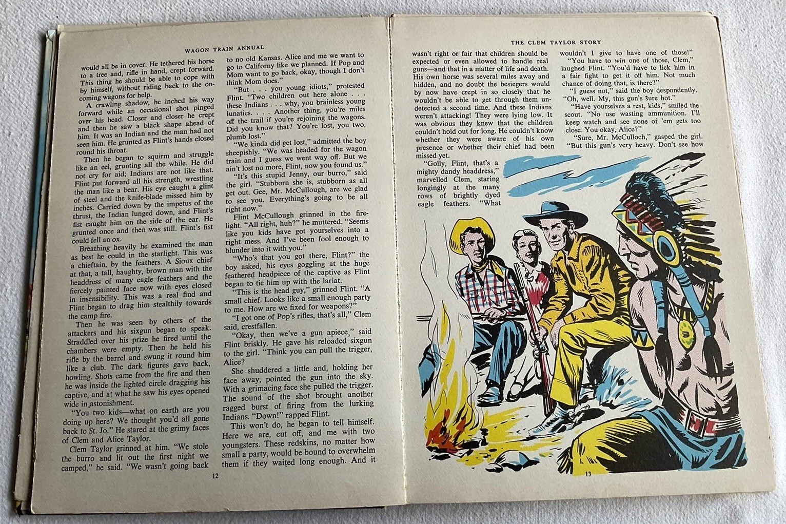 Collectable Vintage “Wagon Train” Robert Horton Western Annual, H/B Book, 1960