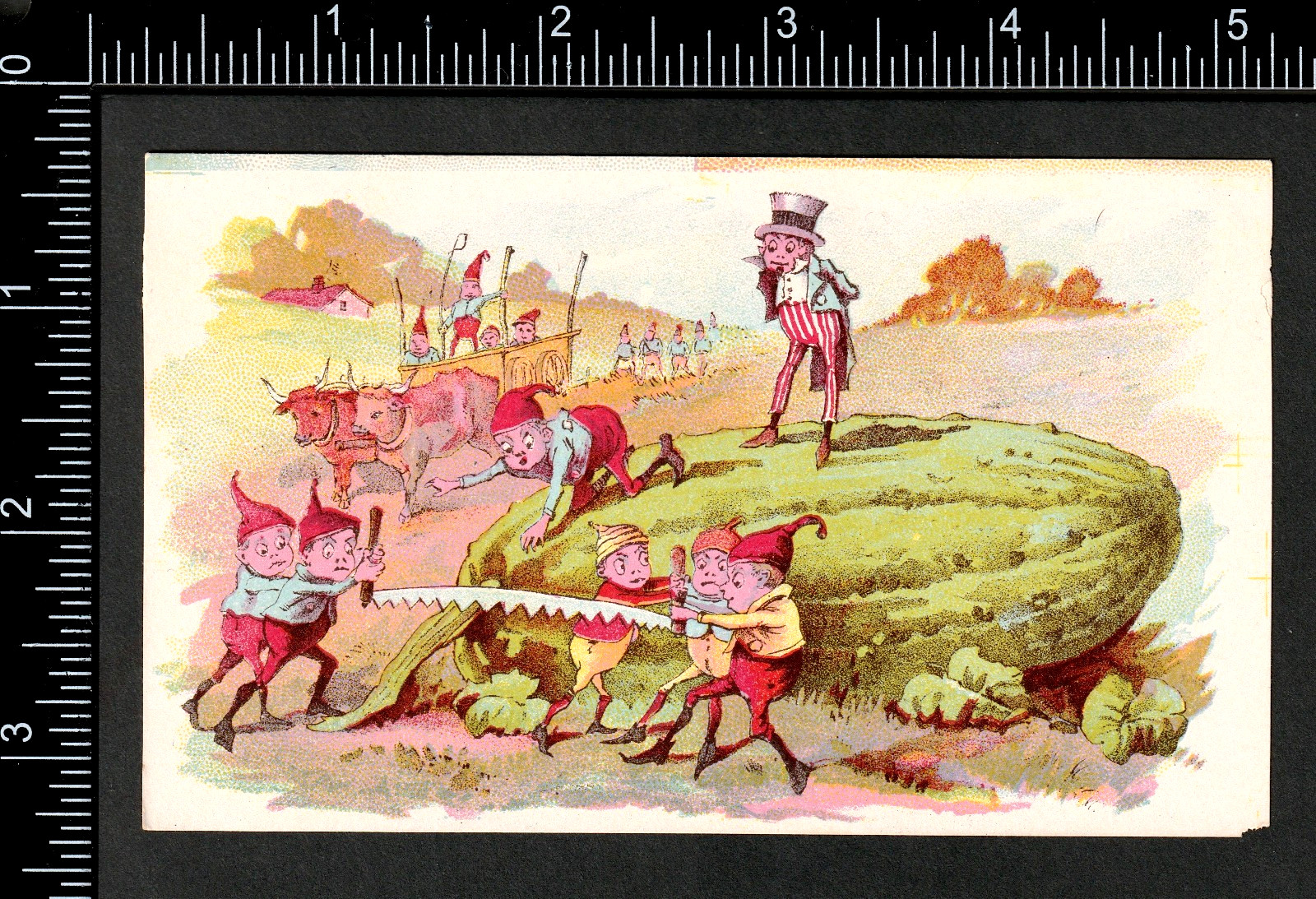 19th Century Palmer Cox Brownies Non-Sport Comic Garden Elf Victorian Trade Card