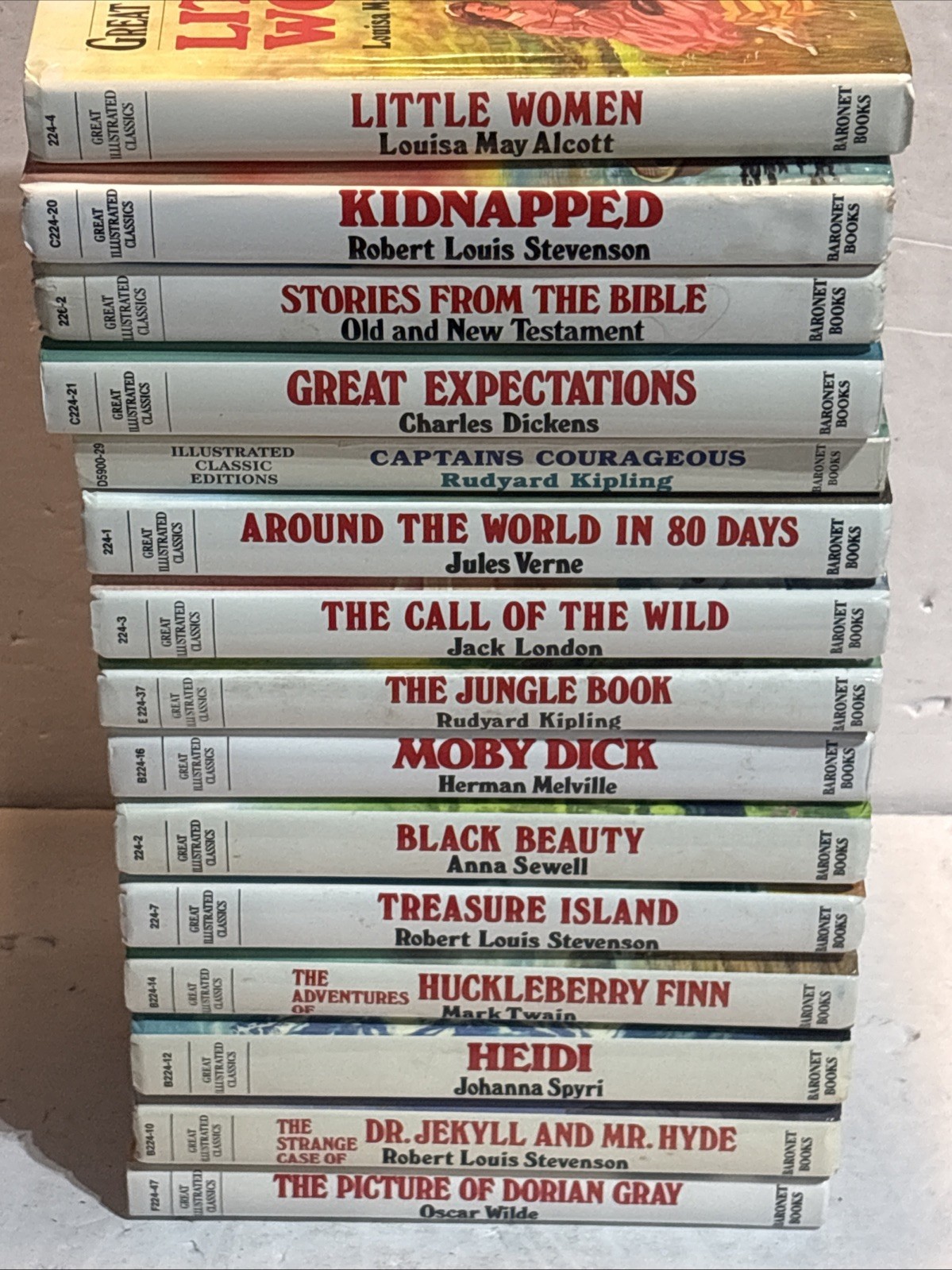 Lot Of 15 Great Illustrated Classics Hardcover Children’s Books Great Titles