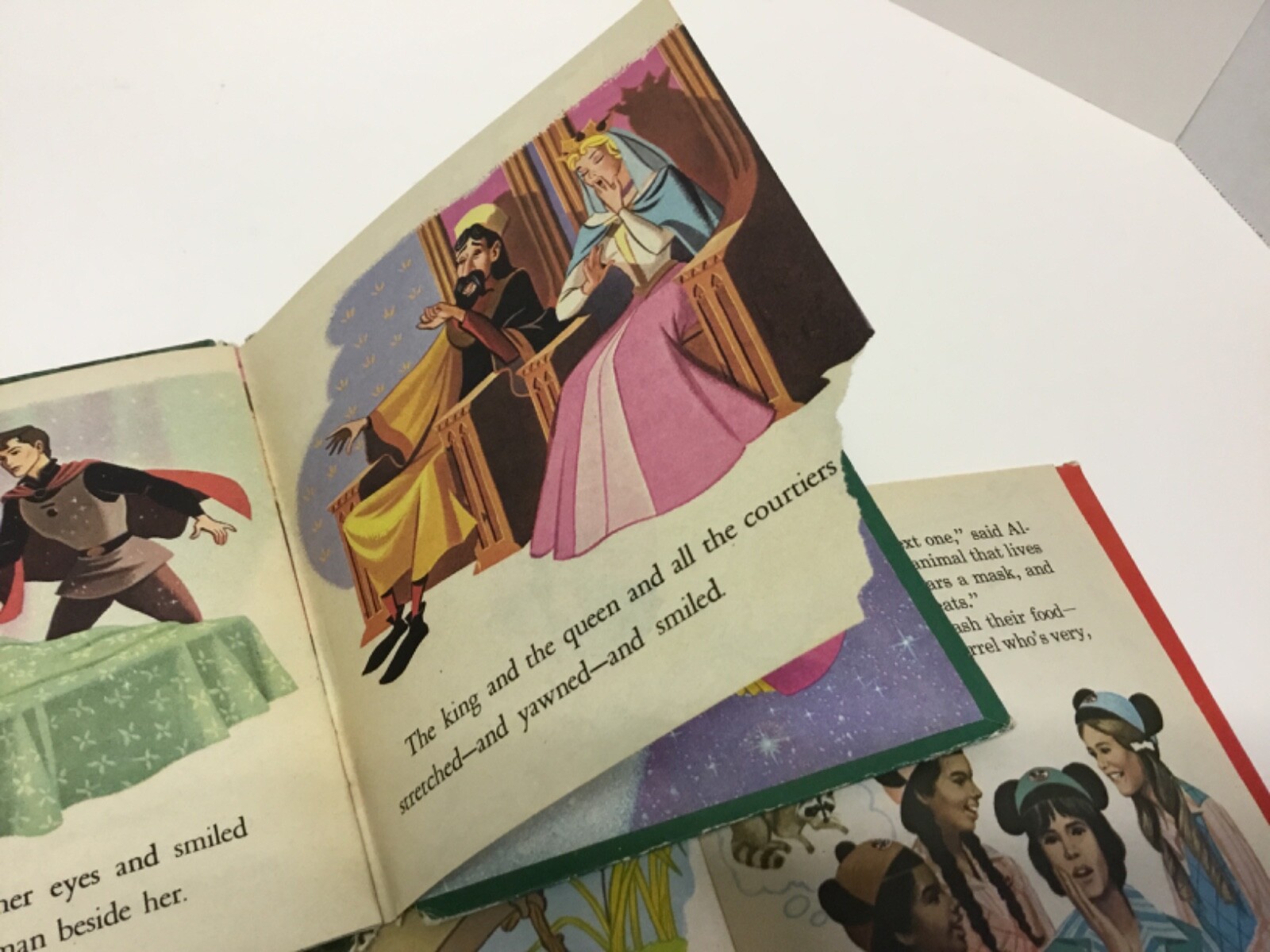 Lot of 2 Tell A Tale books- SLEEPING BEAUTY 1959/MICKEY MOUSE MOUSEKETEERS 1977