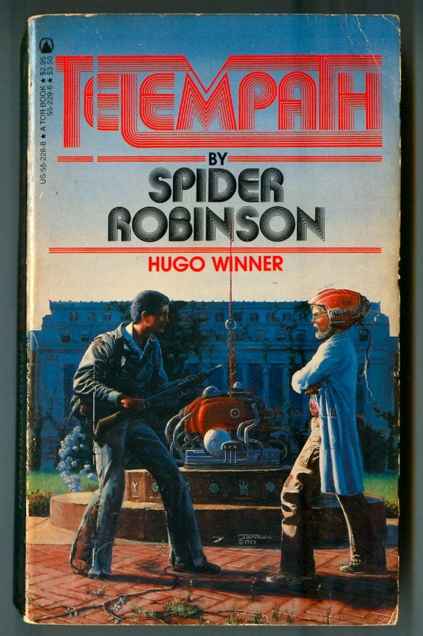 TELEMPATH by Spider Robinson! Vintage 1983 TOR First Printing SciFi Paperback!