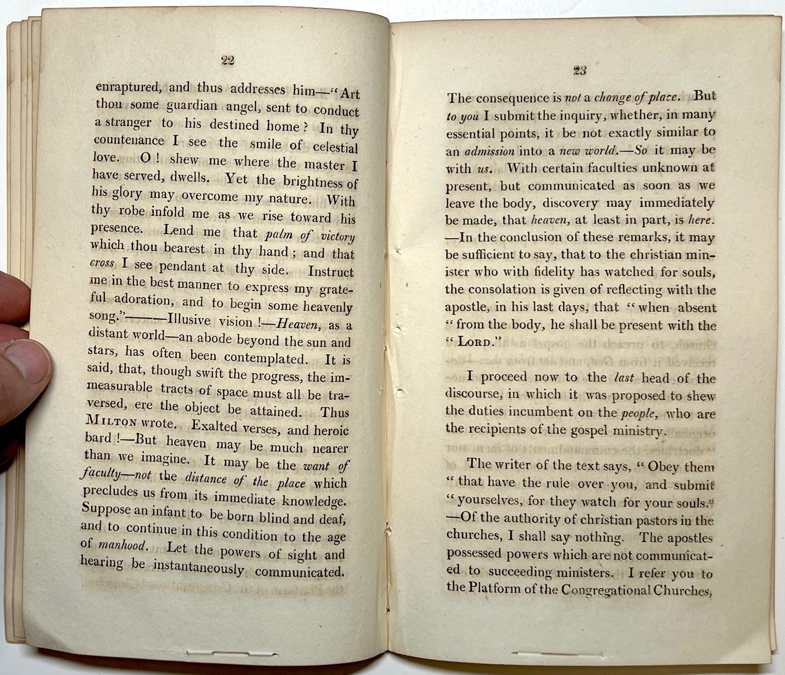 1809 INSTALLATION SERMON HORACE HOLLEY JOSEPH ECKLEY HOLLIS STREET BOSTON 1ST ED