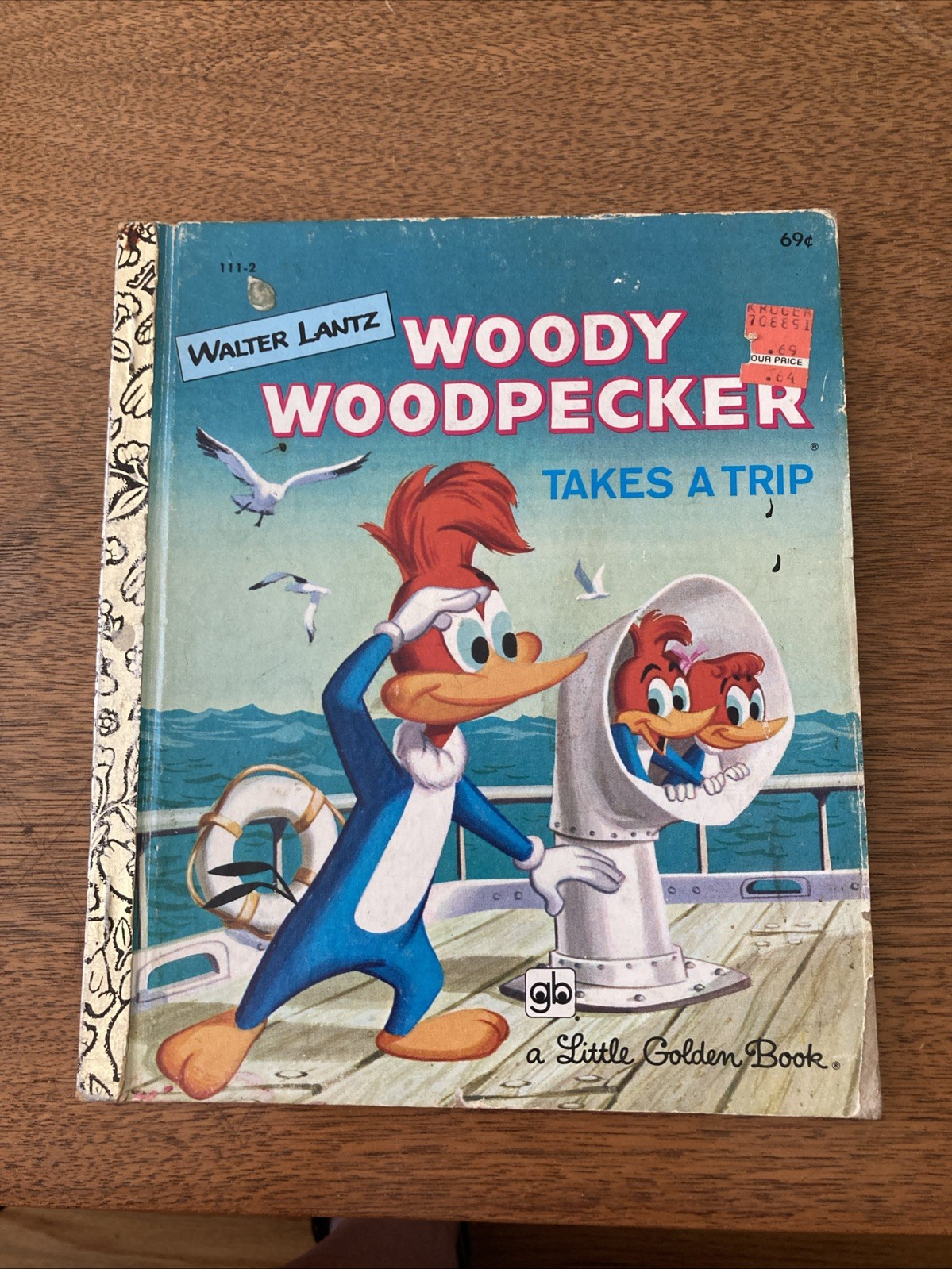 Woody Woodpecker Takes A Trip Vintage Children’s Little Golden Book 1979