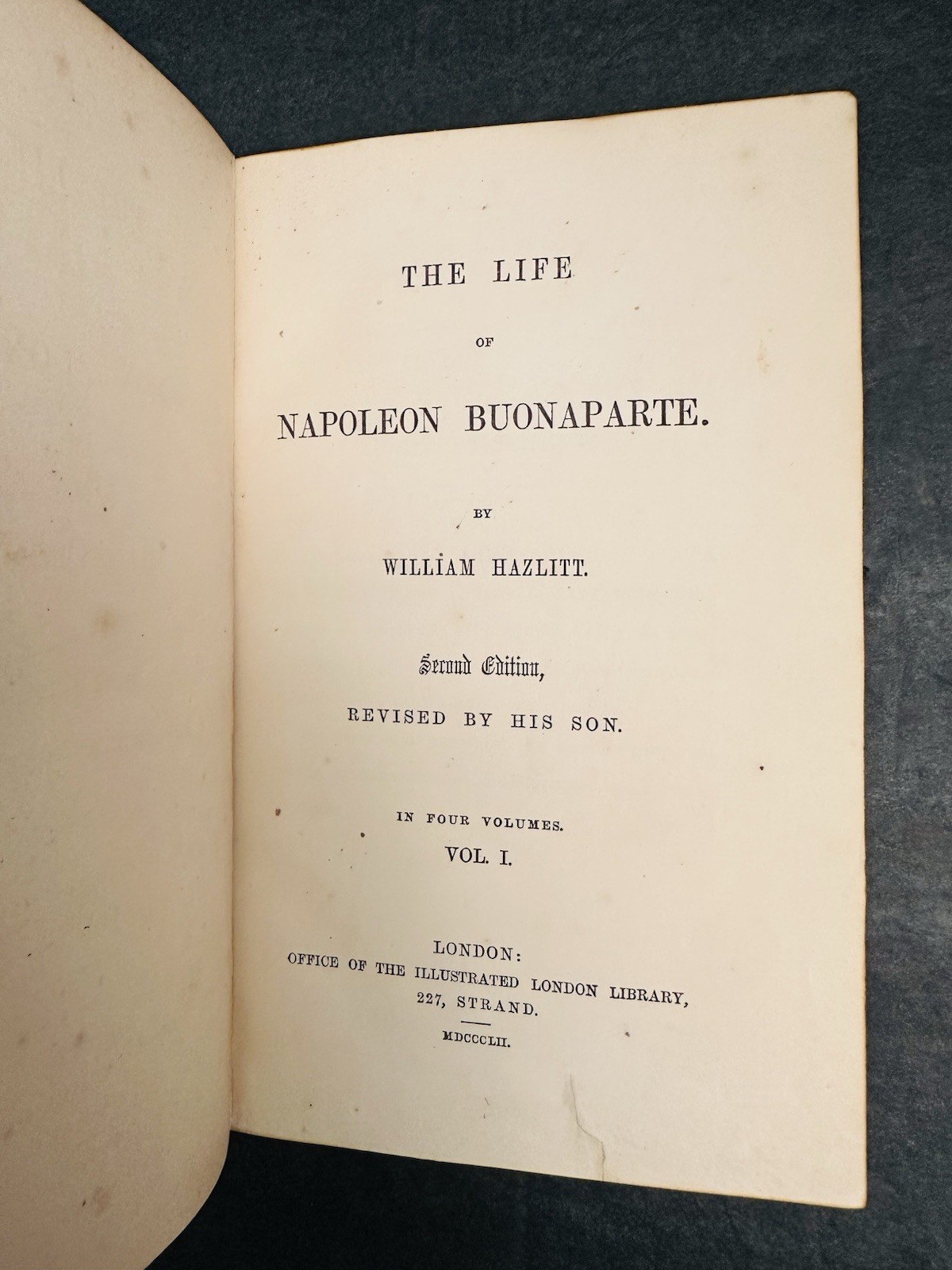 1852 4 Volumes The Life of Napoleon Buonaparte Fine Binding