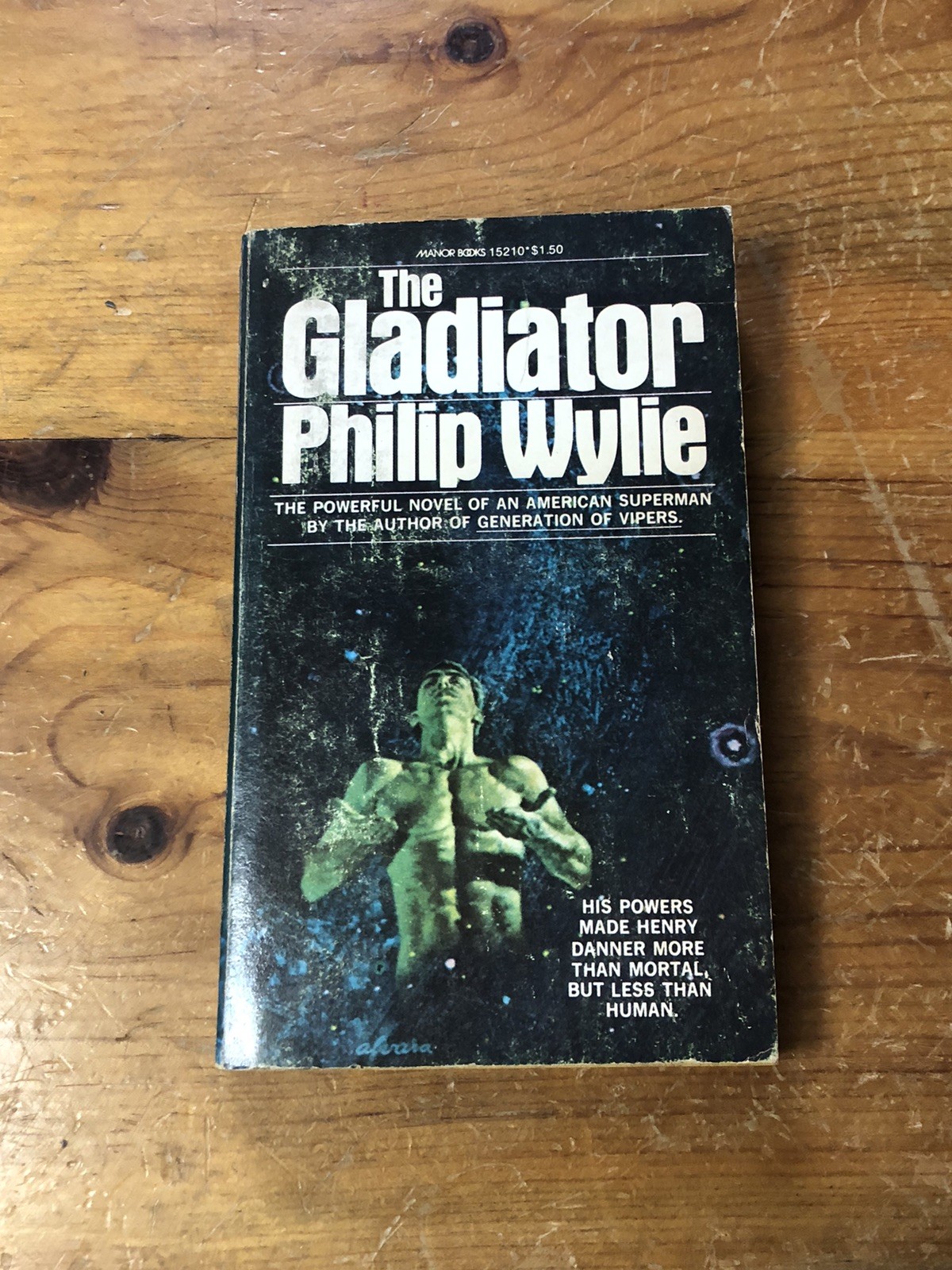 Gladiator by Philip Wylie 1976 Vintage Paperback Manor Books