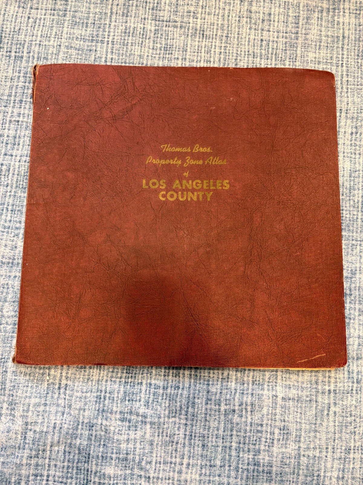 1946 Thomas Bros Los Angeles County Property Zone Atlas Zoning Maps Vintage Comp