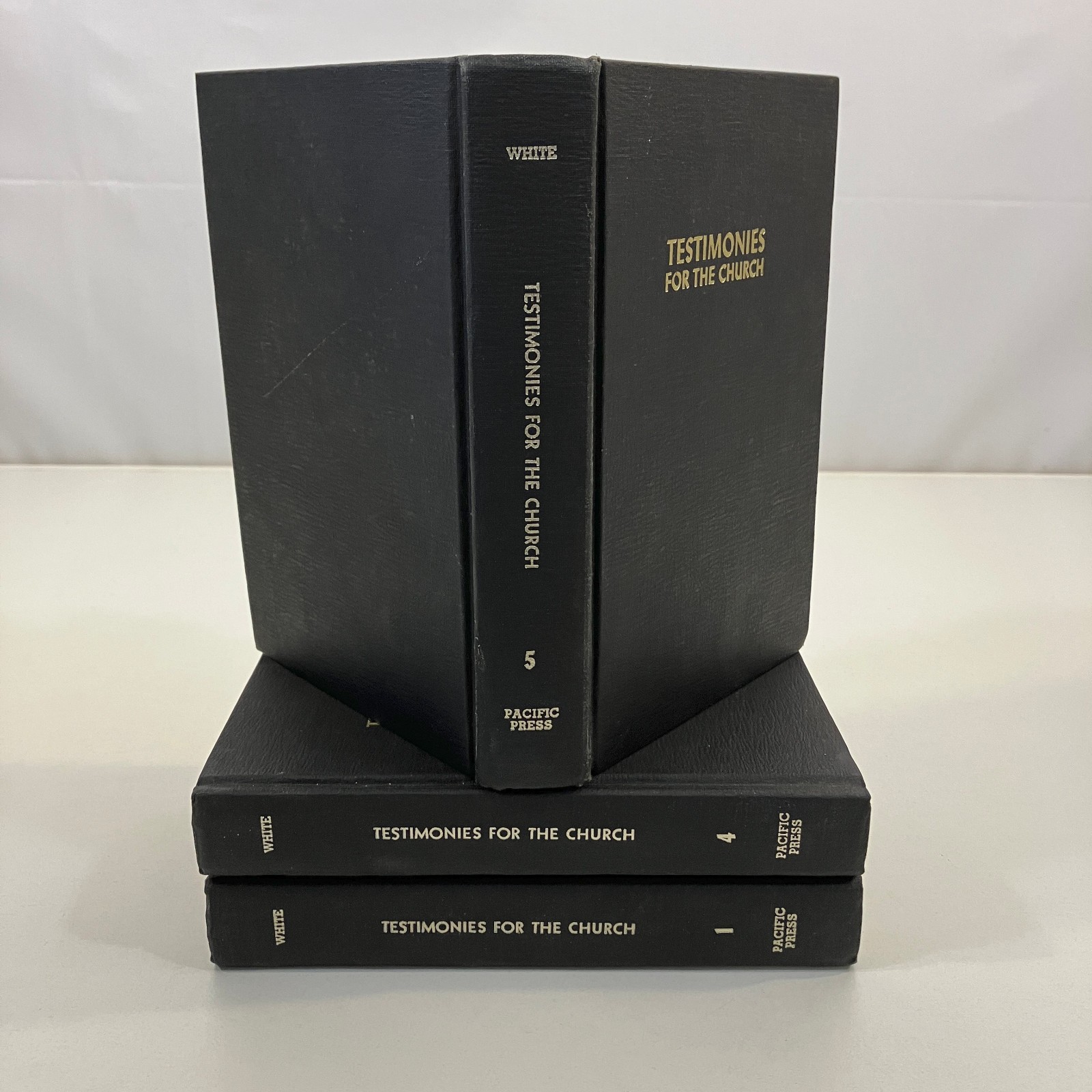 Testimonies for the Church Vols 1 & 4-5 Pacific Press 1948 HC Ellen G White VTG