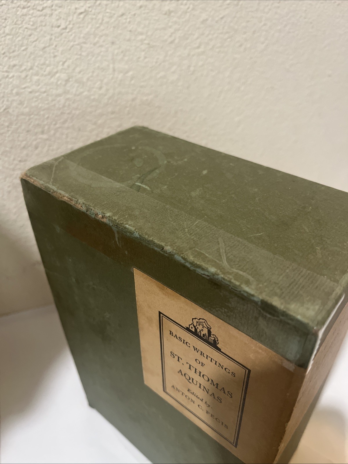 Basic Writings of St Thomas Aquinas Vol 1 & 2 by Anton C Pegis 1945 HC 4th Print