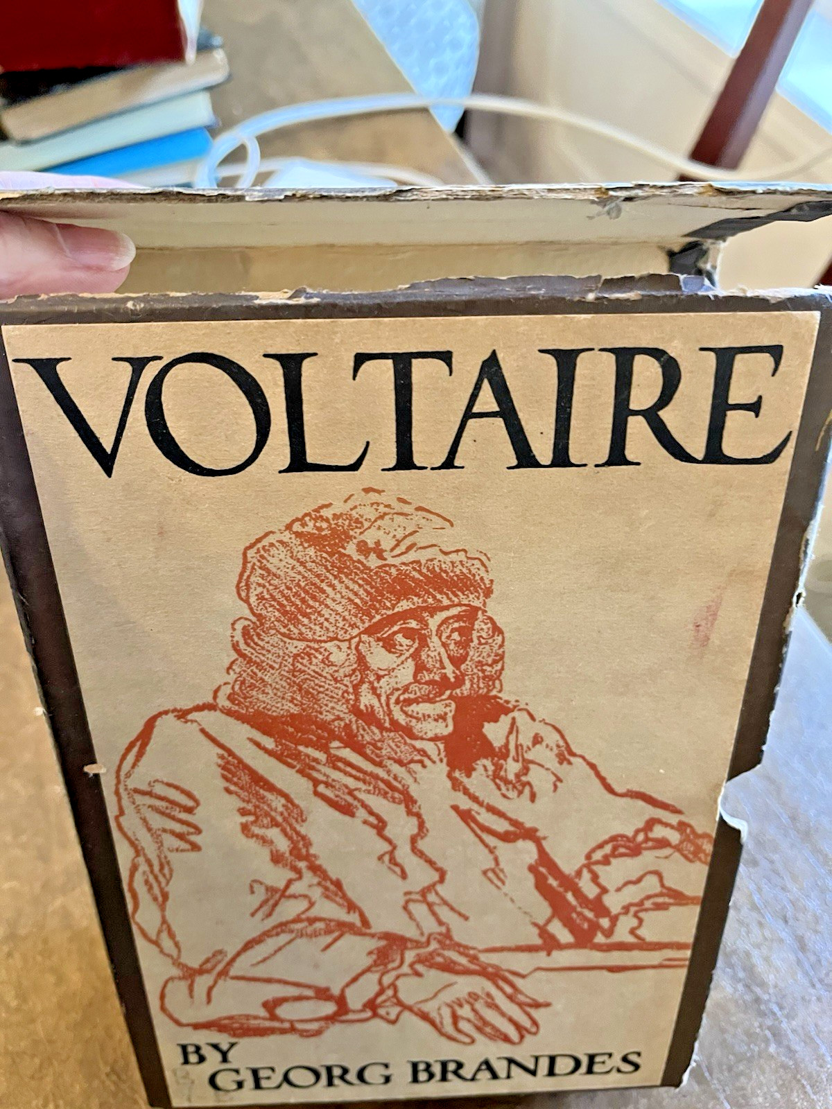VOLTAIRE THE PHILOSOPHER 1930 1ST EDITION 2 VOLUME BIOGRAPHY BY GEORG BRANDES