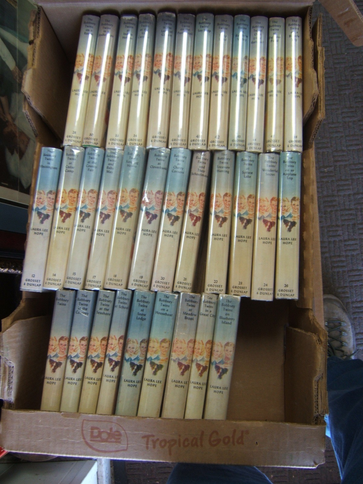 Bobbsey Twin Books Lot of 33 1950s w/ Dust Jackets Very Good Condition