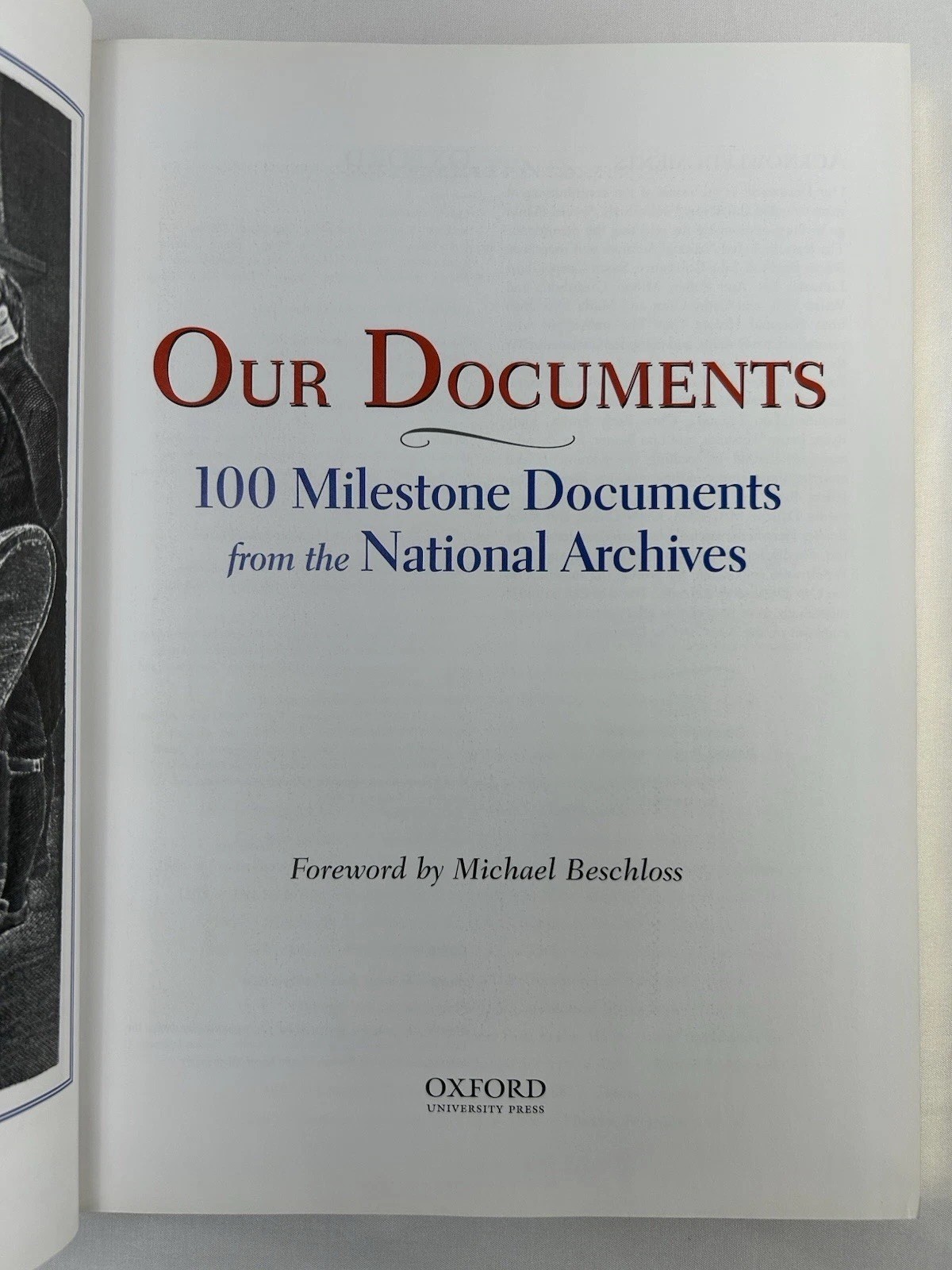 Easton Press „Our Documents“ 100 Milestone Documents From National Archives 2003