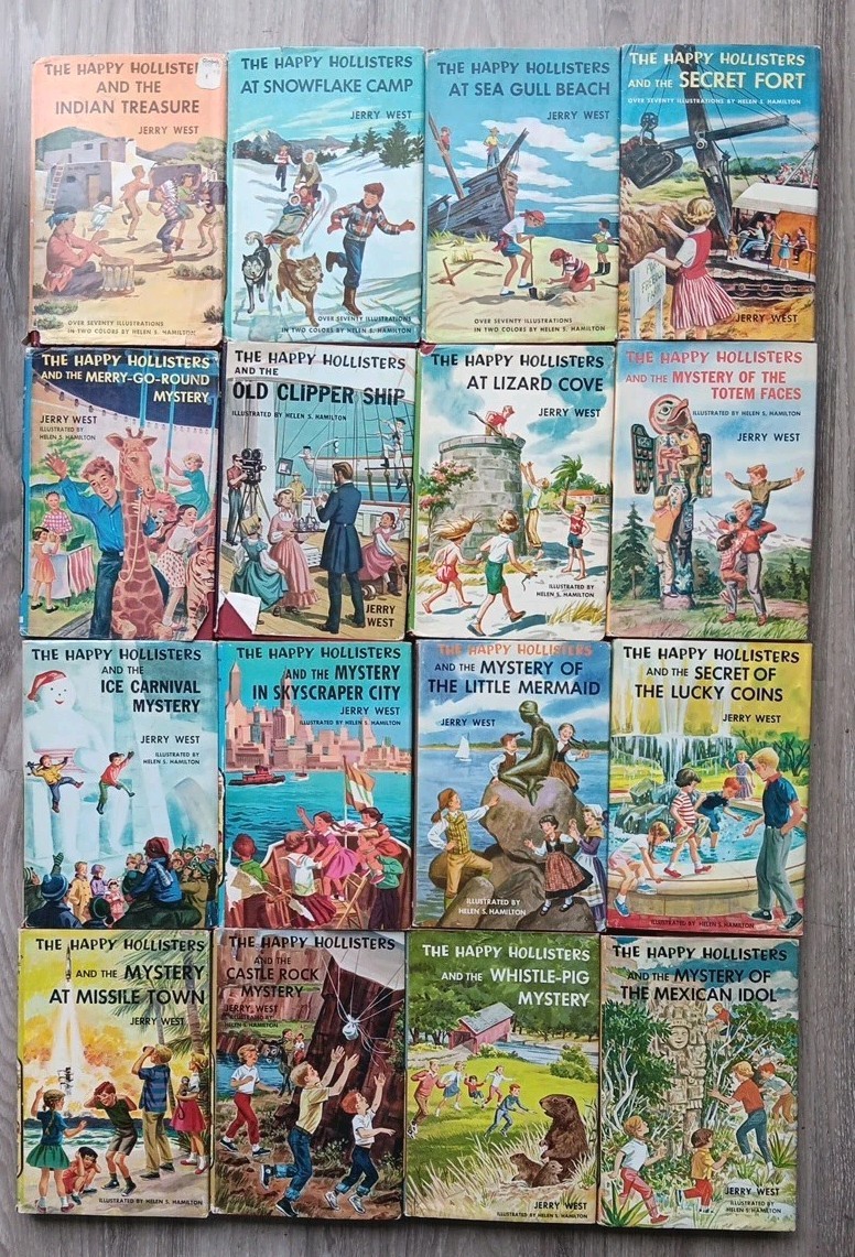 Lot of 16 Happy Hollisters Hardcover Books Dust Jacket Jerry West 50s 60s