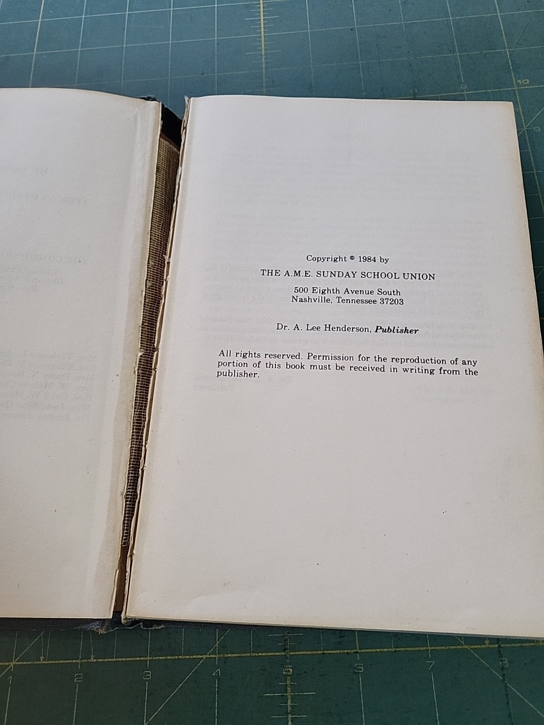 AMEC African Methodist Episcopal Book Of Worship 1984 Hardcover „SEE PHOTOS“