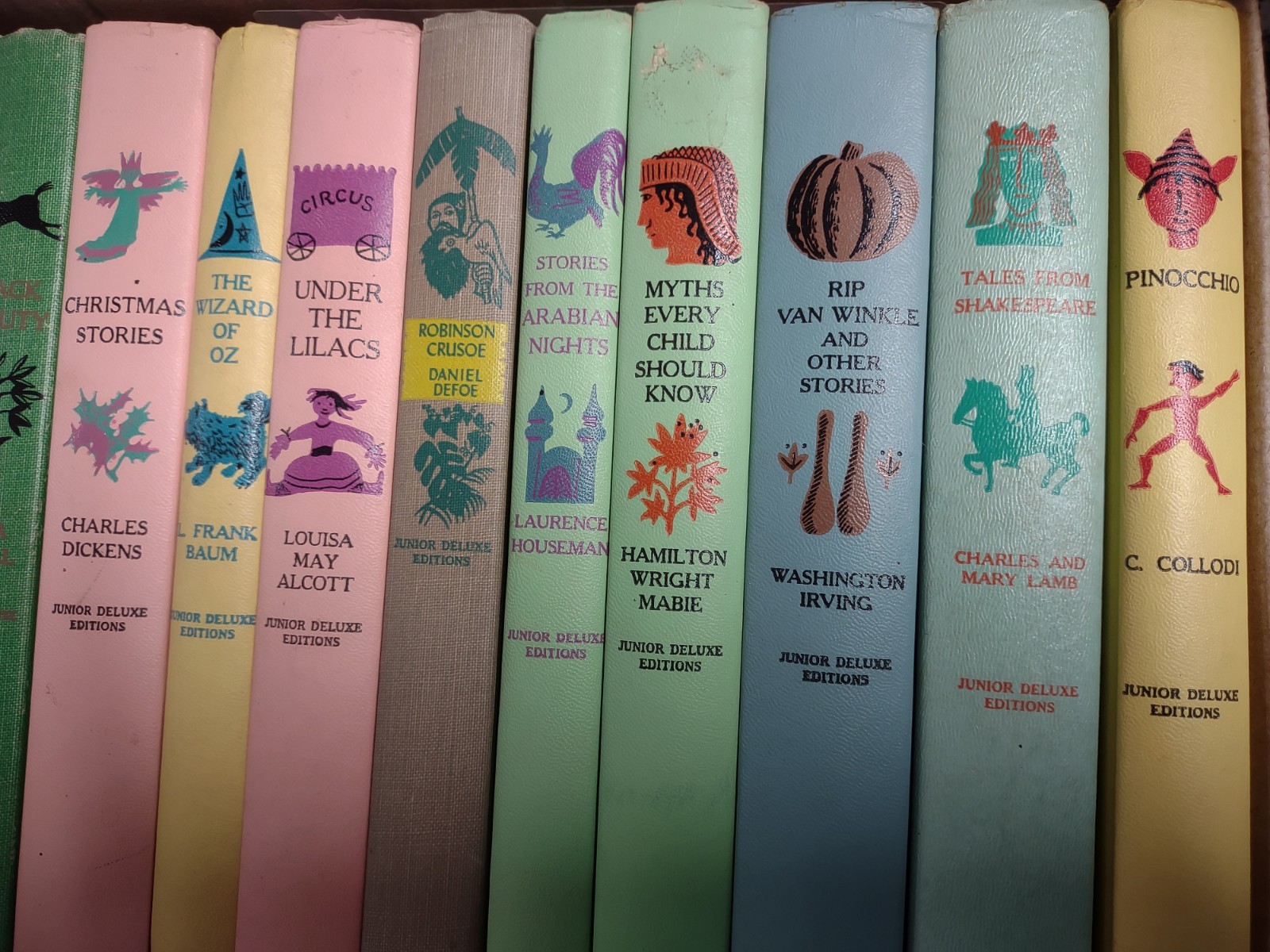 Doubleday Junior Deluxe Editions Lot 16 HC Vintage Children’s Books