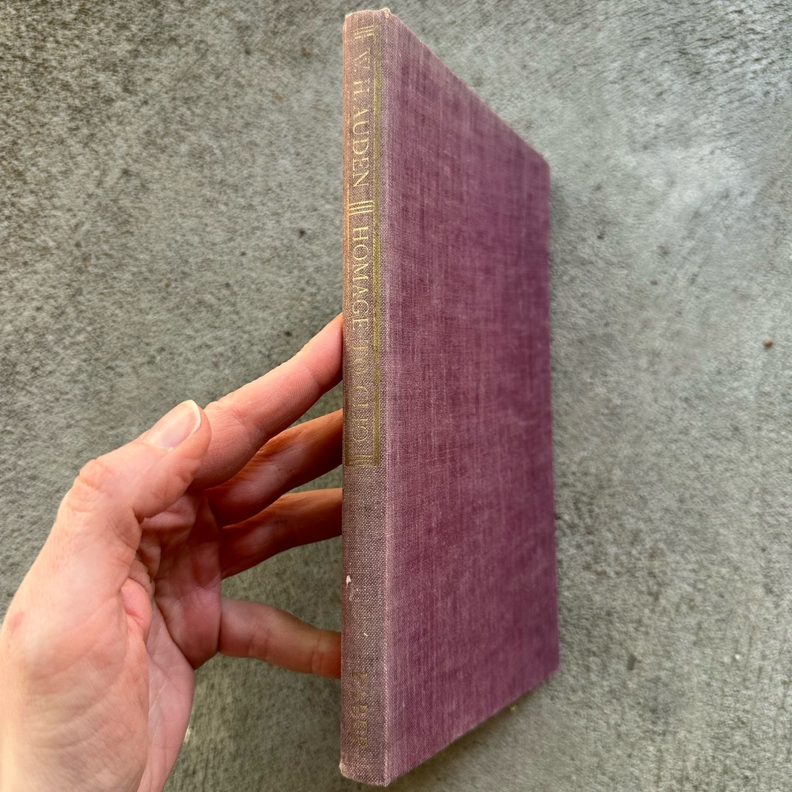Homage to Clio, W.H. Auden UK First Edition London: Faber and Faber, 1960