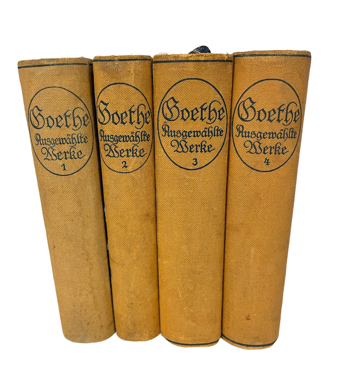 Goethe Selected Works 4 Vol Julius Haarhaus 1910s German Philipp Reclam HC