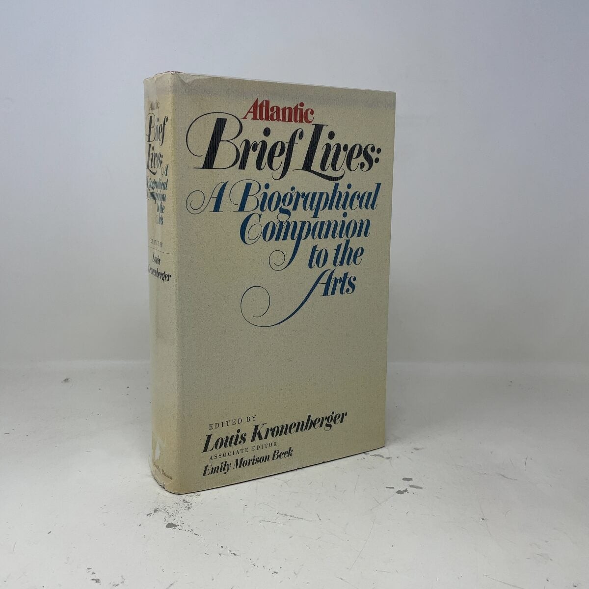 Companion to the Arts by Louis Kronenberger HC First Edition Very Good 1971