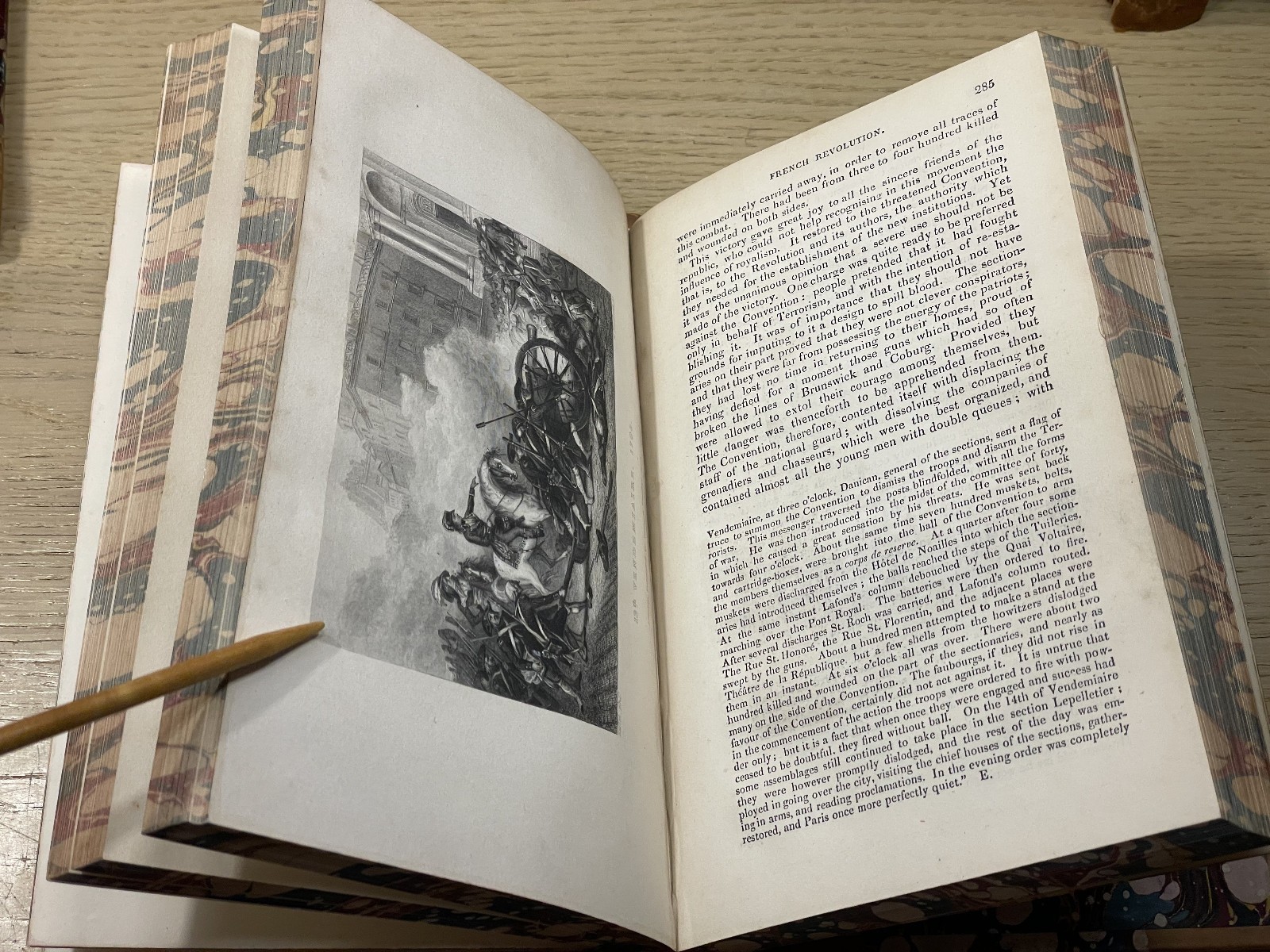 M A Thiers HISTORY OF THE FRENCH REVOLUTION Vols II – V hb 1838 Richard Bentley