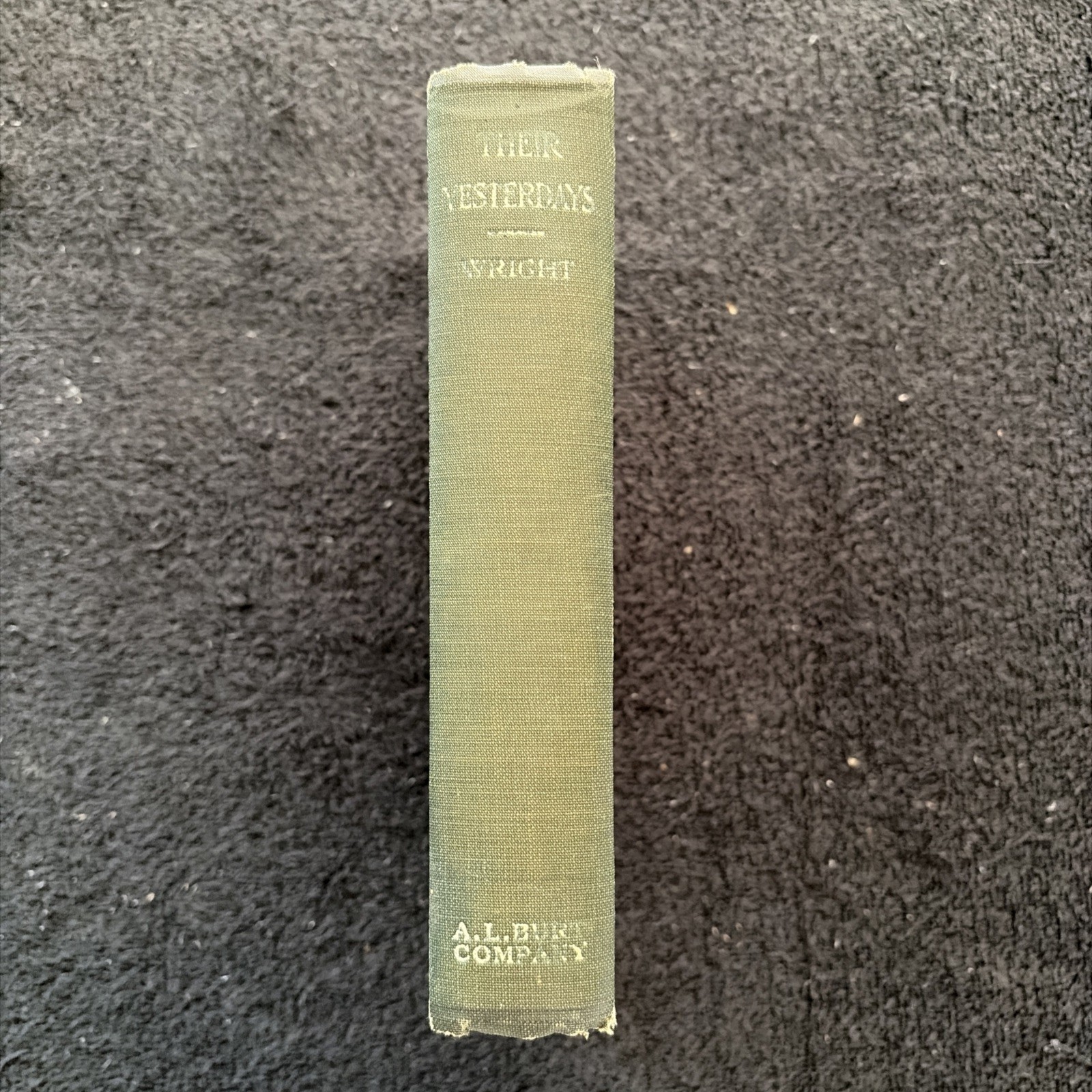 Their Yesterdays by Harold Bell Wright (1912, Hardcover) 1st Edition Illustrated