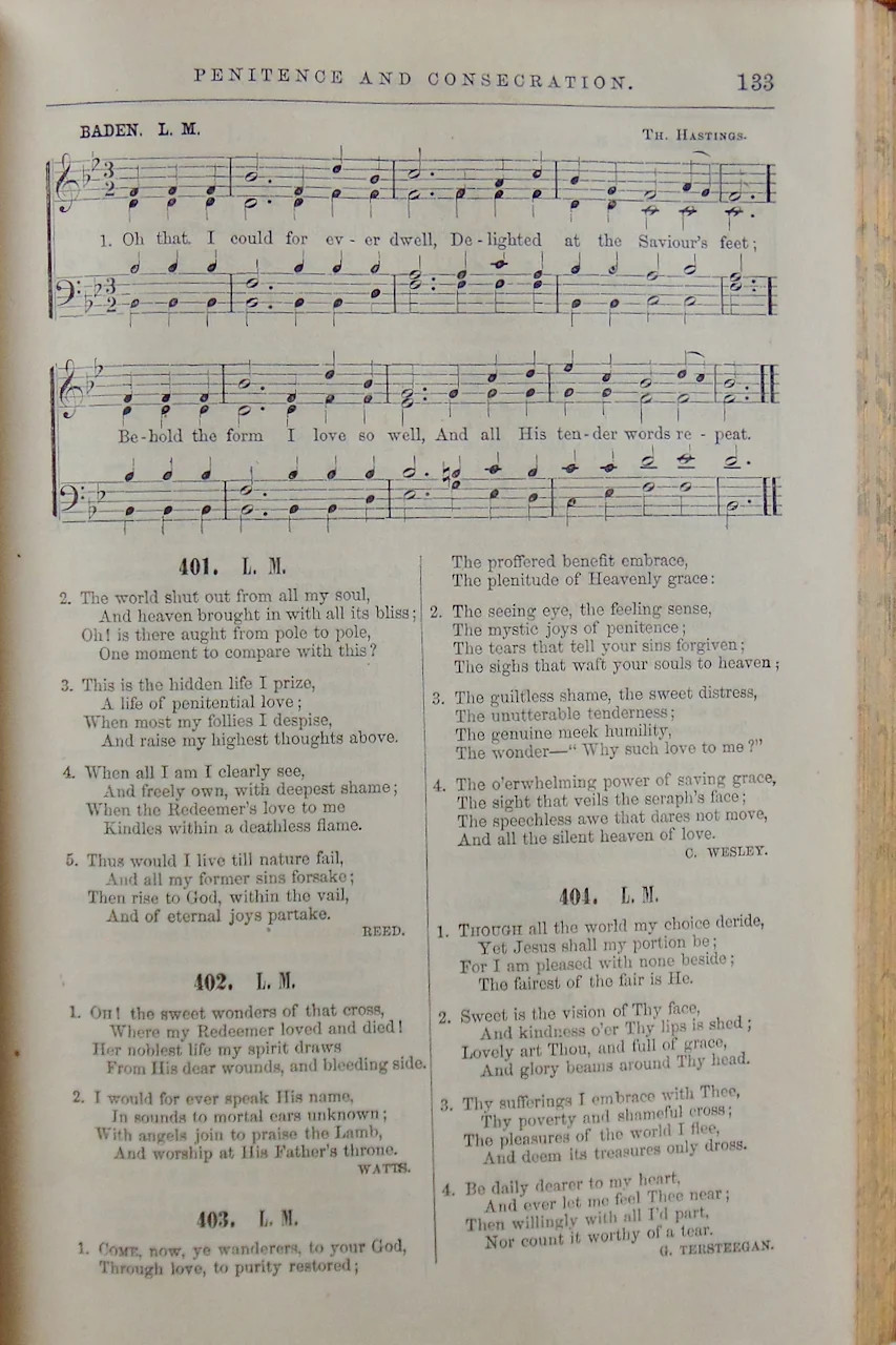Plymouth Collection of Hymns and Tunes 1859 Henry Ward Beecher