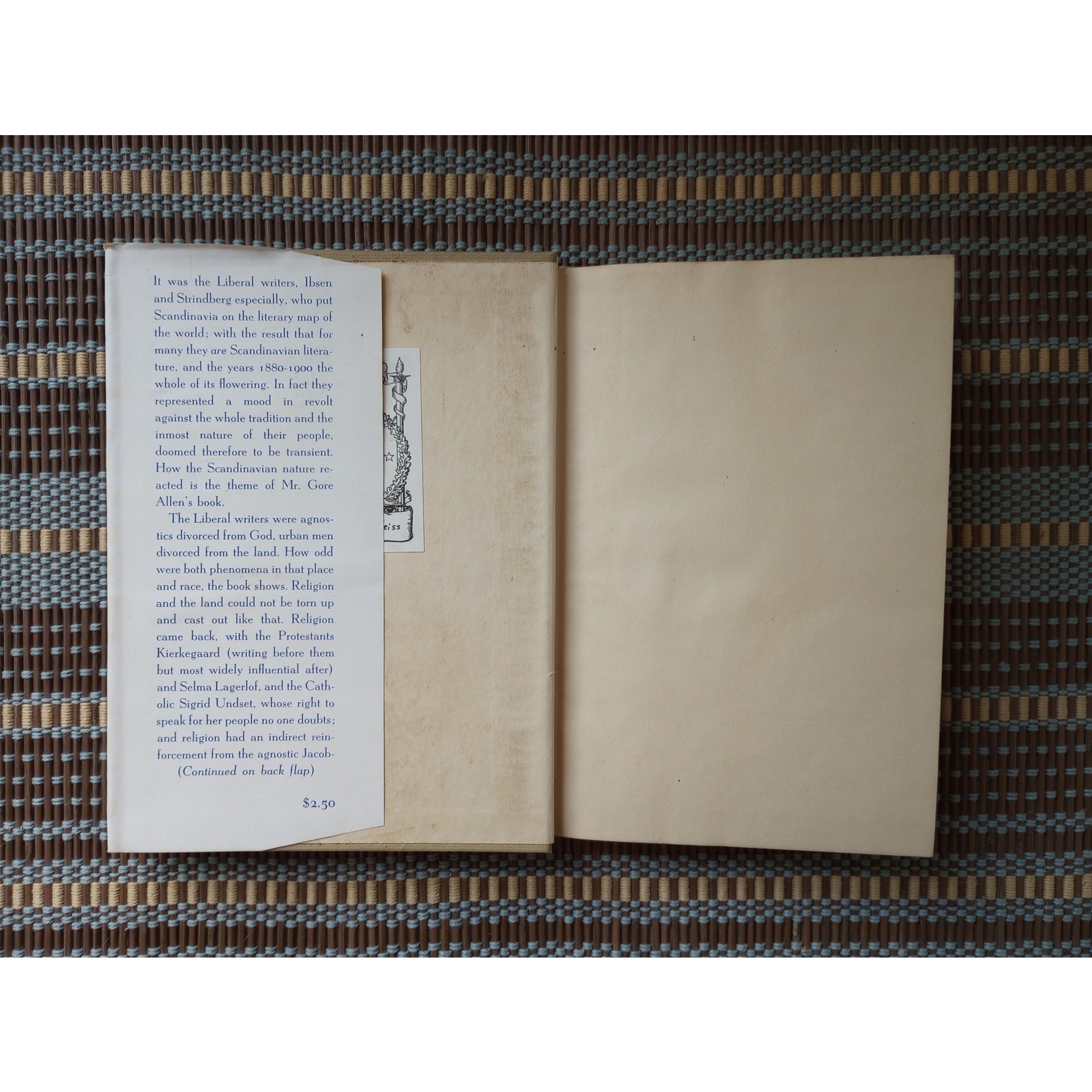 1st Edition Renaissance in the North VTG 1946 HCDJ Henrik Ibsen to Sigrid Undset