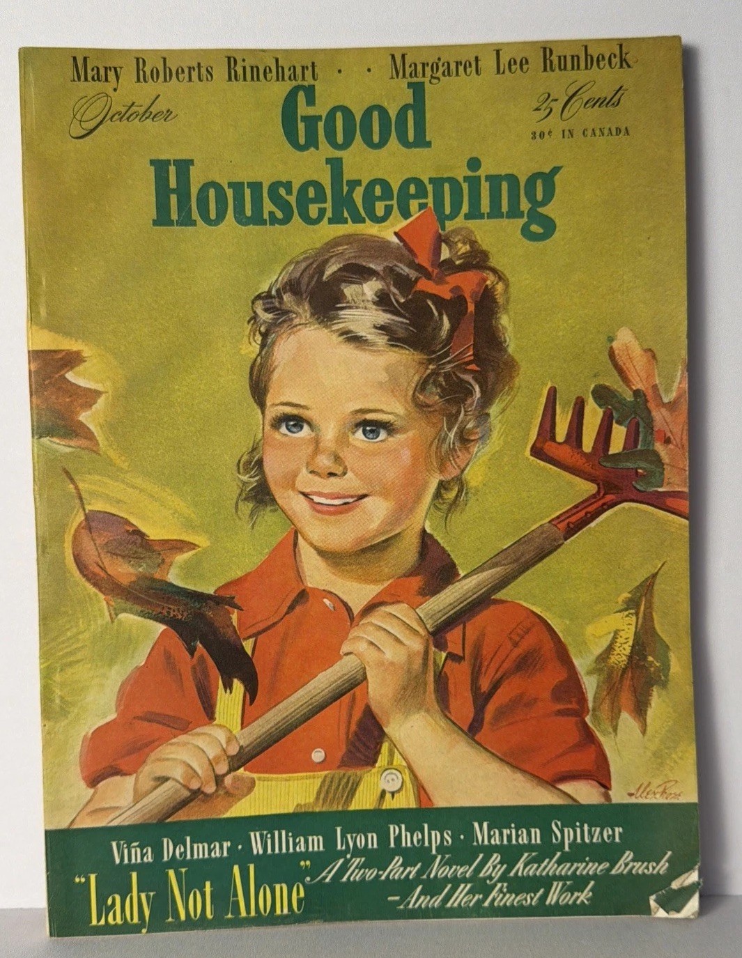 Vtg Good Housekeeping Magazine 1942 October ~ MARY ROBERTS RINEHART Runbeck