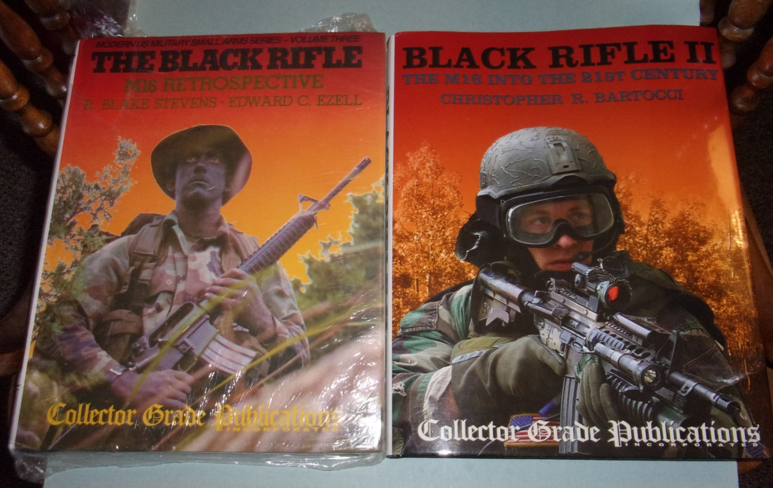 1987 1st Edition The Black Rifle: M16 Retrospective & 2004 The Black Rifle II