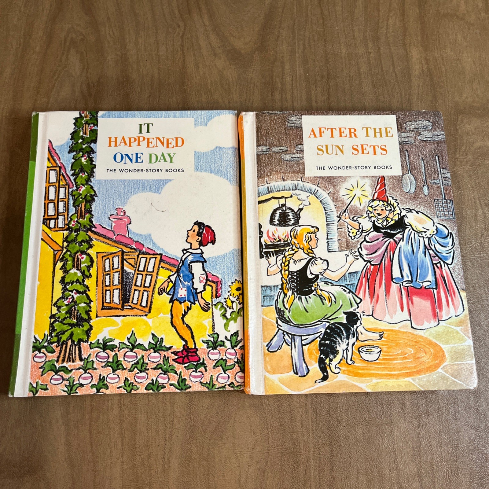 Vintage The Wonder Story Books Lot Of 2 by Miriam Blanton Huber 1962