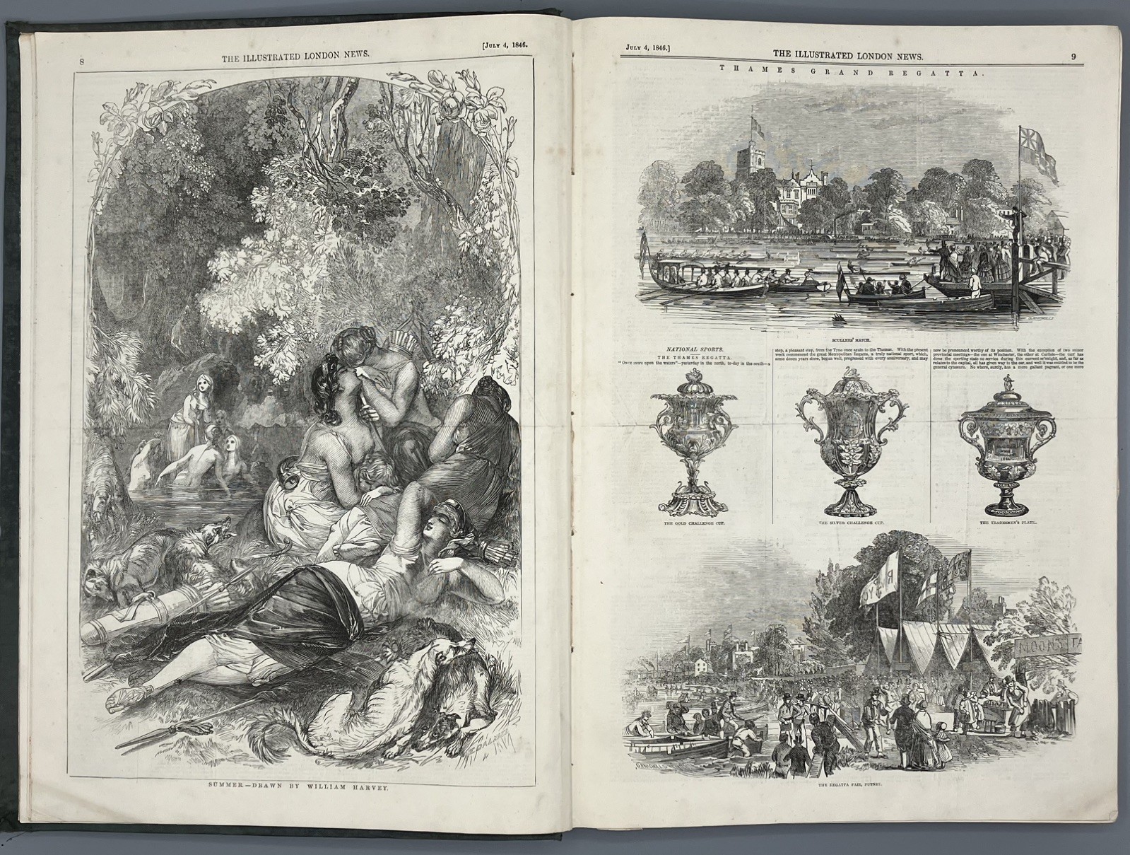 The Illustrated London News 1846 Vol 9 Jul-Dec Kaffir War Wellington Statue