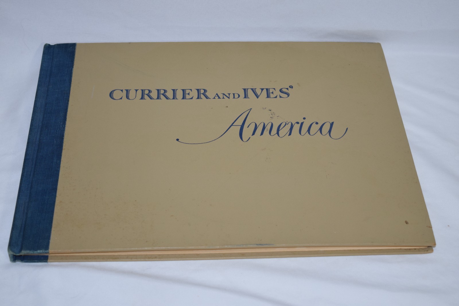 CURRIER AND IVES AMERICA Book 1952 80 Color Lithographs Crown Publishers GUC