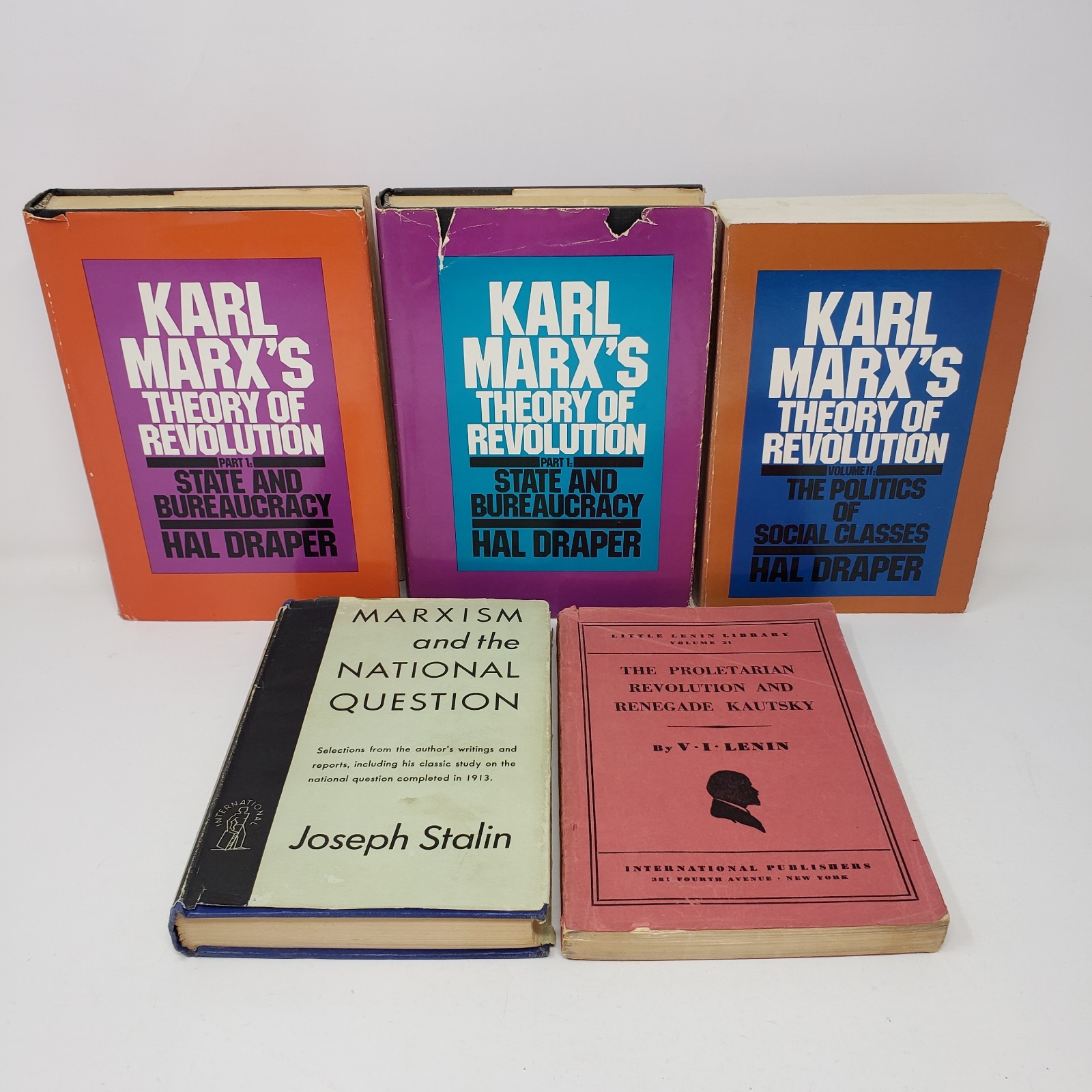 Marxism Book Lot of 5 – Stalin, Lenin, Marx, HC, DJ, PB