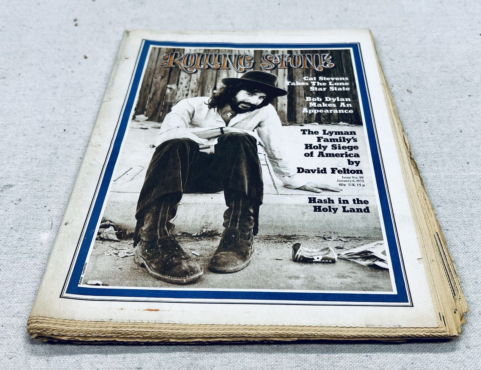Rolling Stone Issue 99 Jan 1972 Cat Stevens Bob Dylan Lyman Family Cult