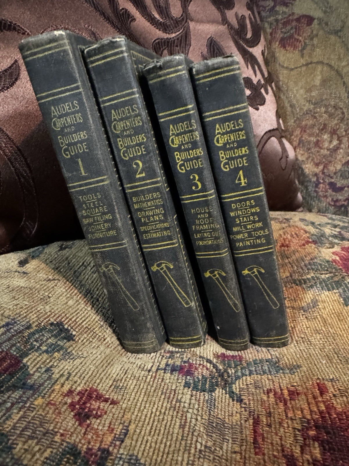 Audels Carpenters and Builders Guide Vol 1-4 Carpenter Saw Tools Construction