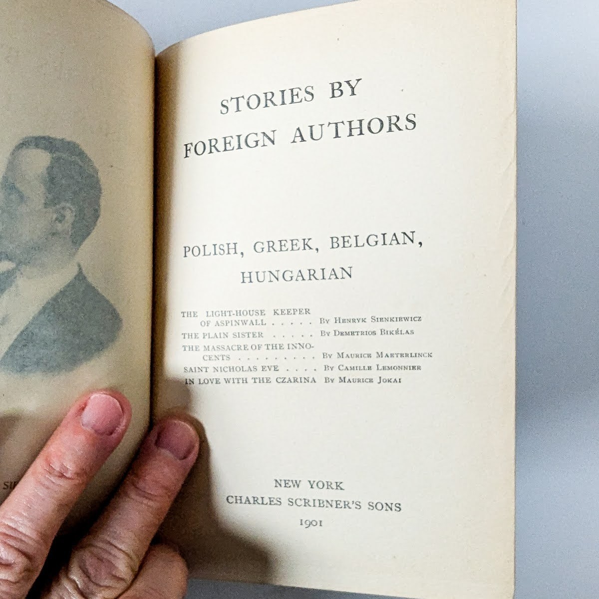 STORIES BY FOREIGN AUTHORS – Polish, Greek, Belgian, Hungarian 1901 Scribners HC