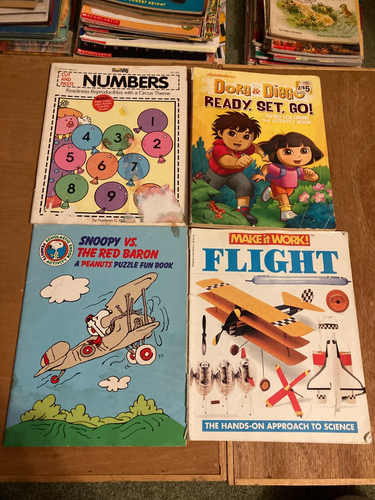 Vintage Children’s Project, Activity & Coloring Book Lot of 14 from 1975-2009