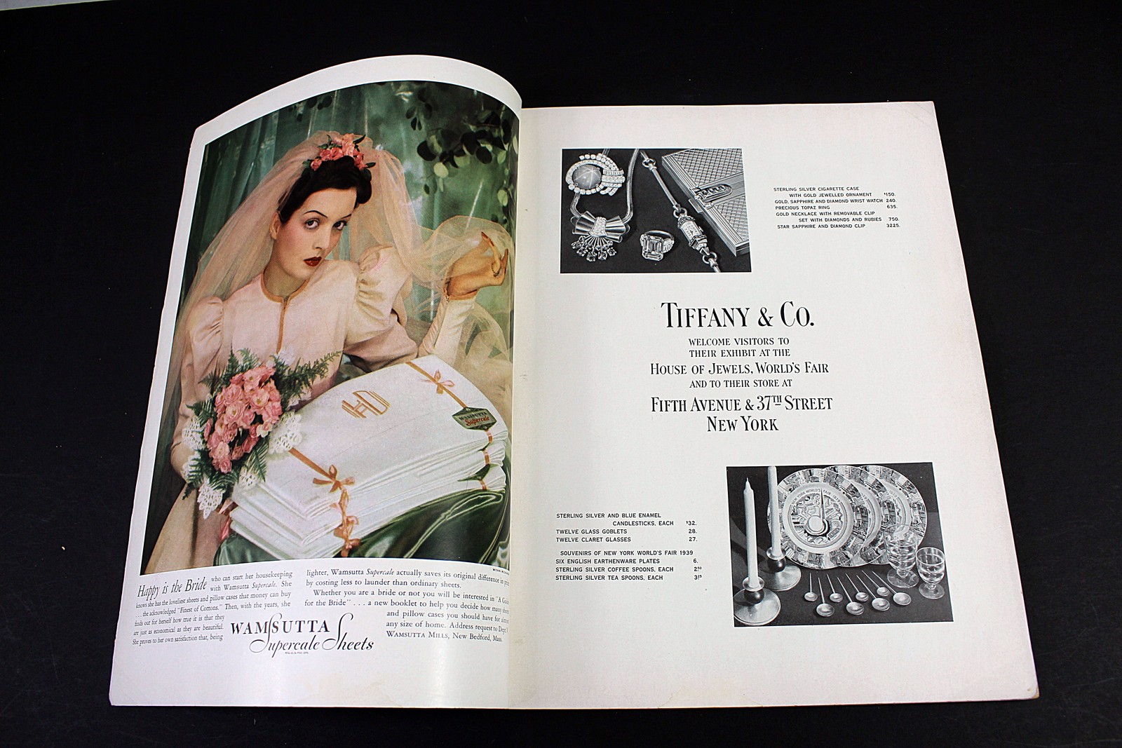 Vogue Magazine May 1 1939 World’s Fair Illustrated Fashion Ads
