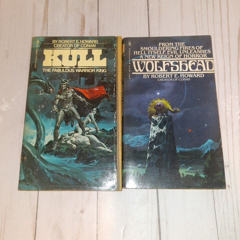 Wolfshead & Kull Robert E. Howard 1970s Paperback Vintage Fantasy Horror