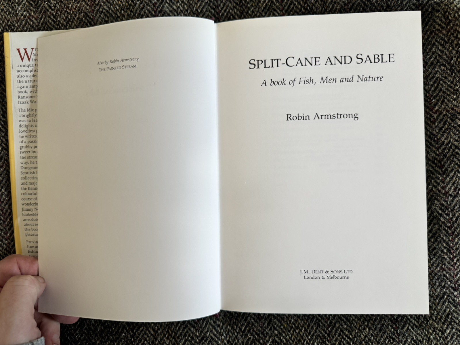 Split-Cane & Sable, Robin Armstrong, 1st 1988, Chalk stream salmon trout fishing