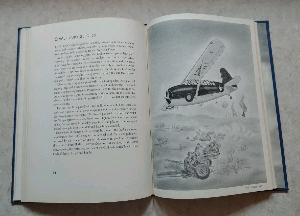America’s Fighting Planes in Action by Reed Kinert 1943 Illustrated 1st Edition