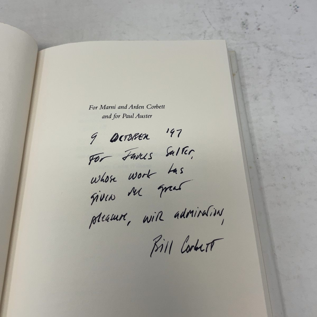 Furthering My Education by William Corbett HC First Edition Like New 1997 Signe