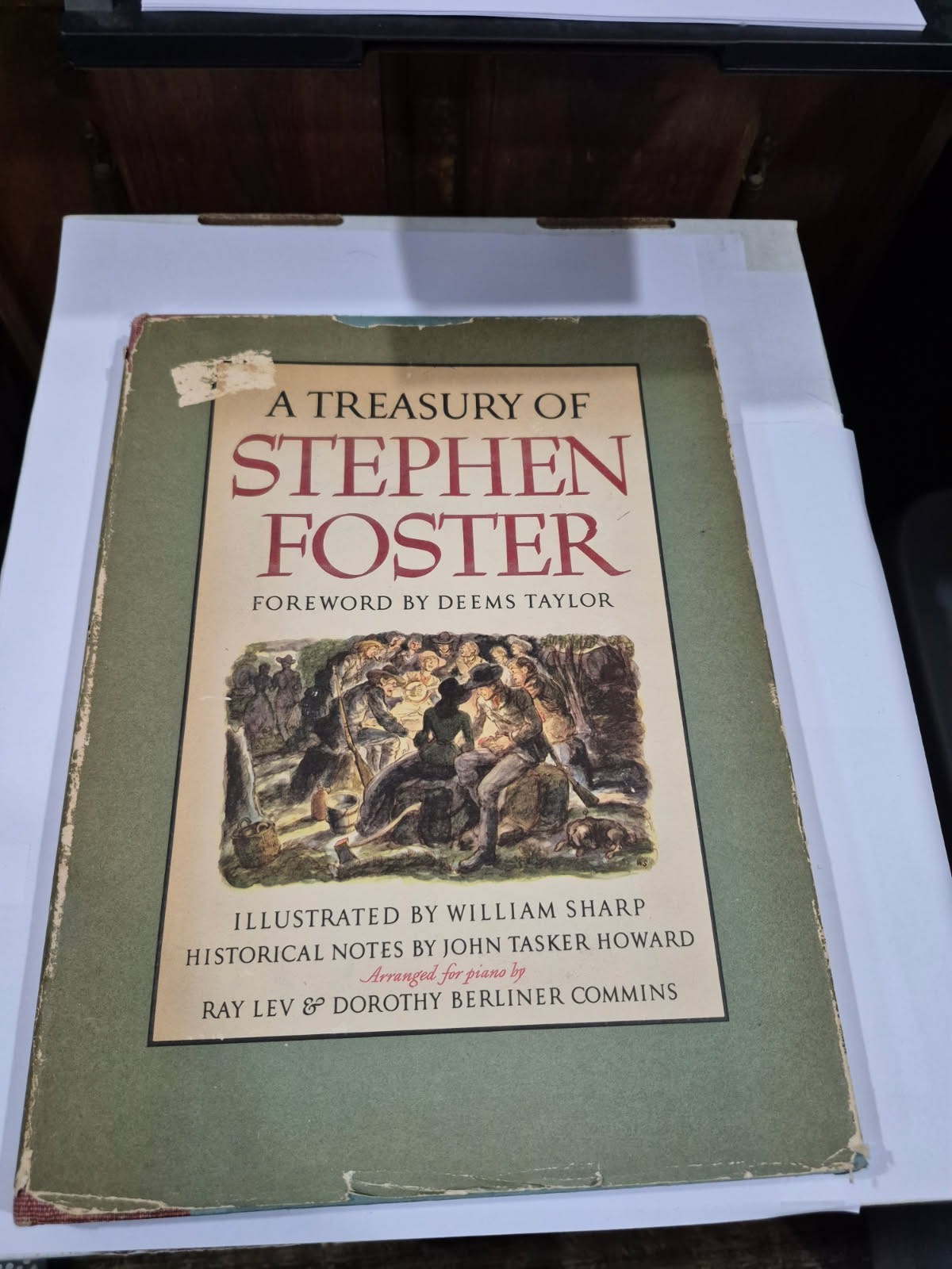 A TREASURY OF STEPHEN FOSTER – 1946 1ST Edition HARDCOVER , DUST JACKET S