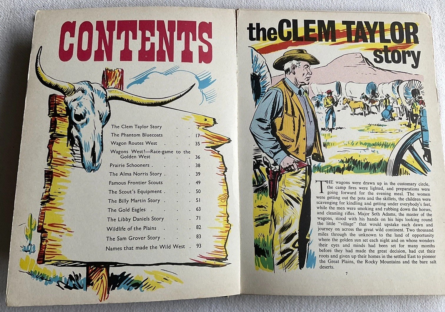 Collectable Vintage “Wagon Train” Robert Horton Western Annual, H/B Book, 1960