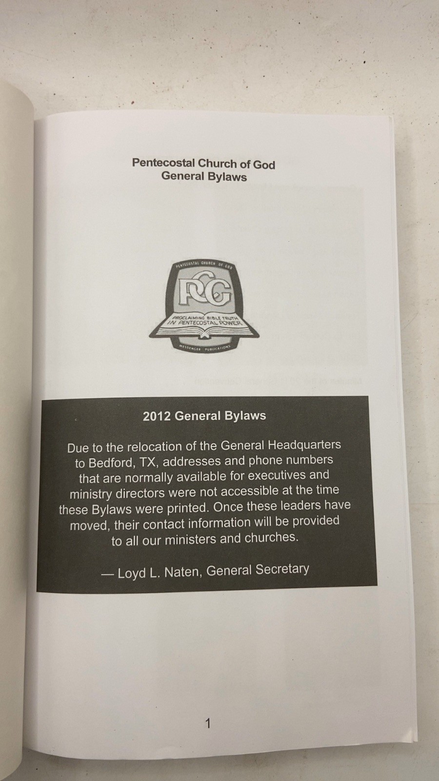 General Bylaws 2012 Paperback 2012