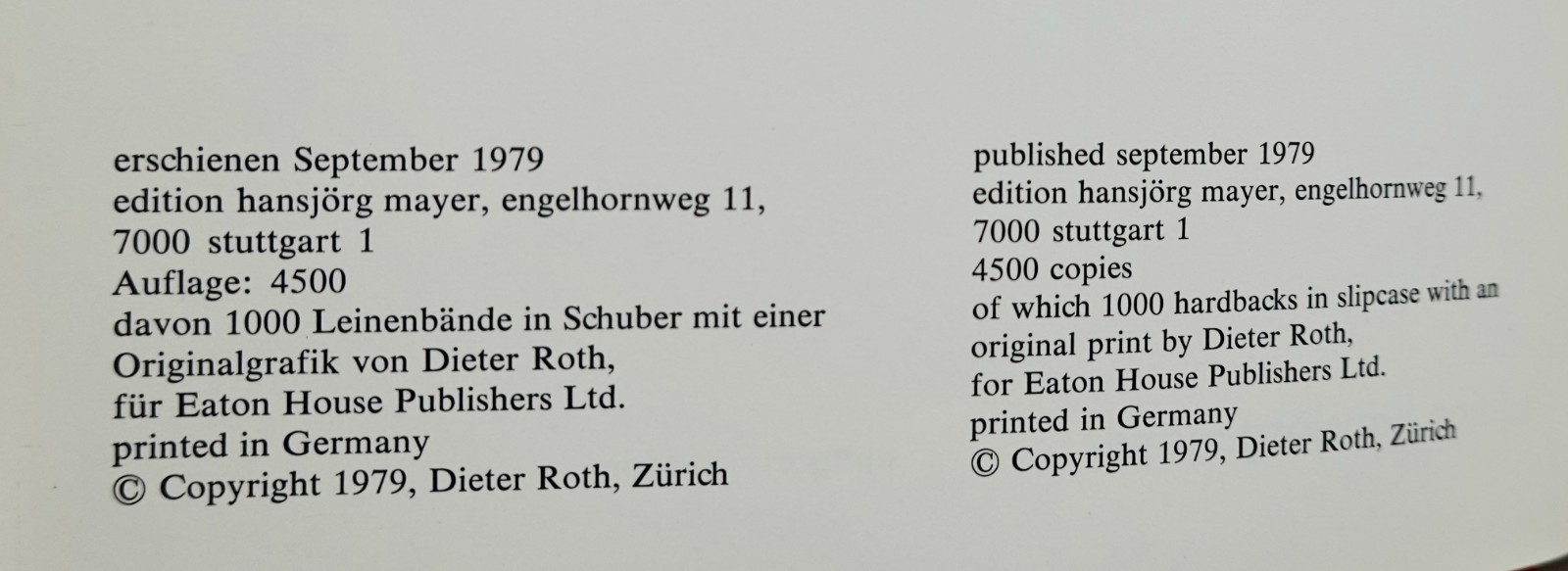 DIETER ROTH: Works 40: Book & Graphics + Signed Drawing, Edition of 1000 NM