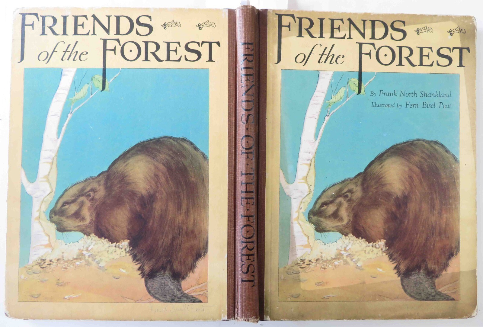 1932 FRIENDS OF THE FOREST; 18 GORGEOUS PLATES BY FERN BISEL PEAT; HC/VG