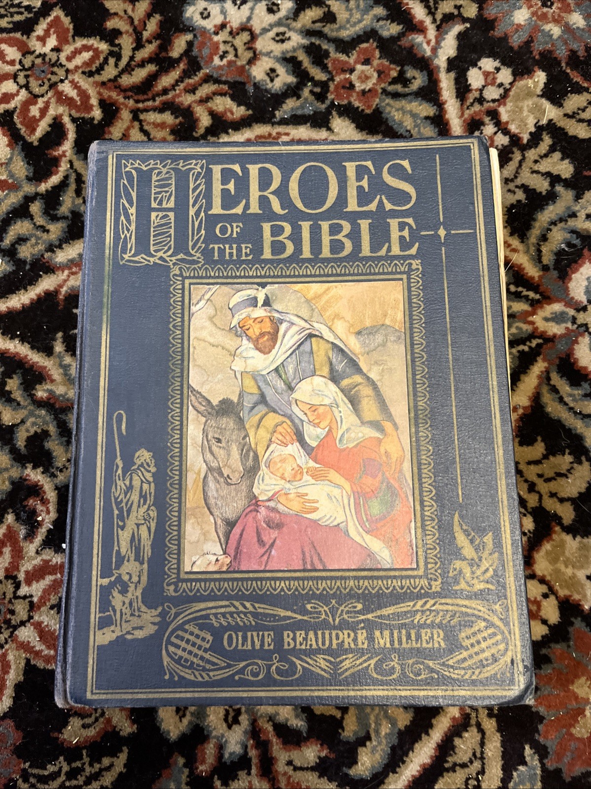 Heroes of the Bible Olive Beaupre Miller Vintage 1940 Illustrated Hardcover